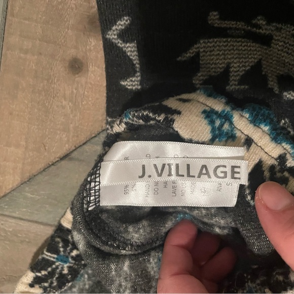 Festive reindeer snowflake leggings. S/M. - Picture 2 of 3